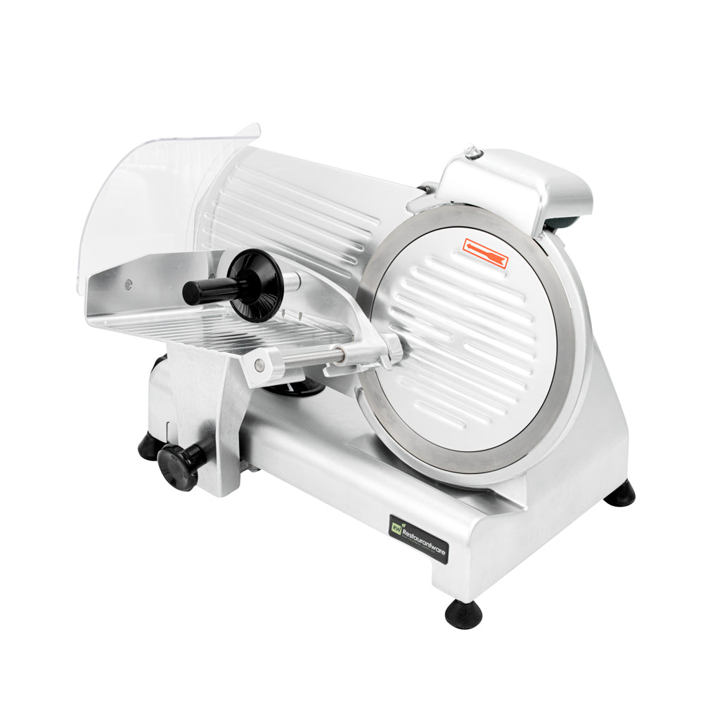 Hi Tek Stainless Steel Manual Gravity Feed Meat Slicer - 1/4hp - 10" - 1 count box