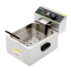 Hi Tek Stainless Steel Electric Deep Fryer - 10lb, 120V, 1750W - 1 count box