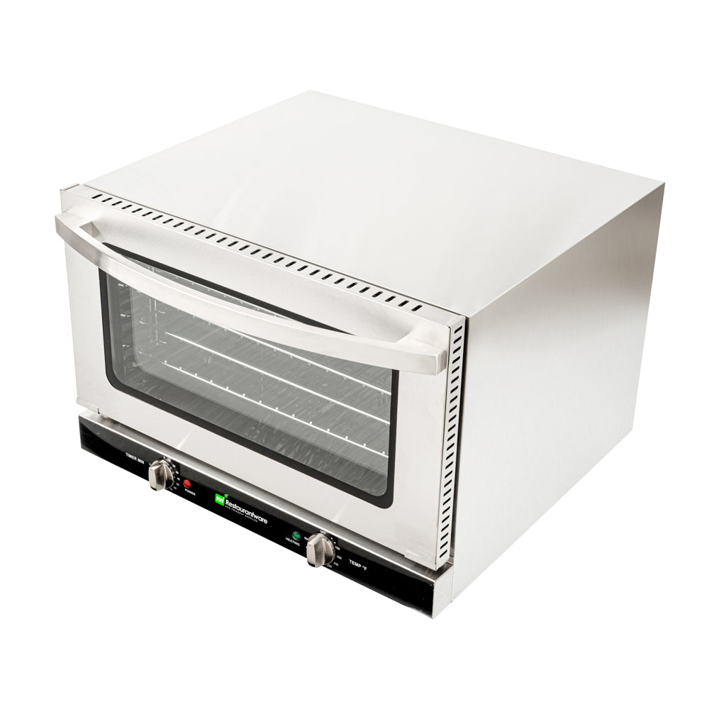 Hi Tek Stainless Steel Half Size Countertop Convection Oven - 120V, 1600W - 1.5 cu ft - 1 count box