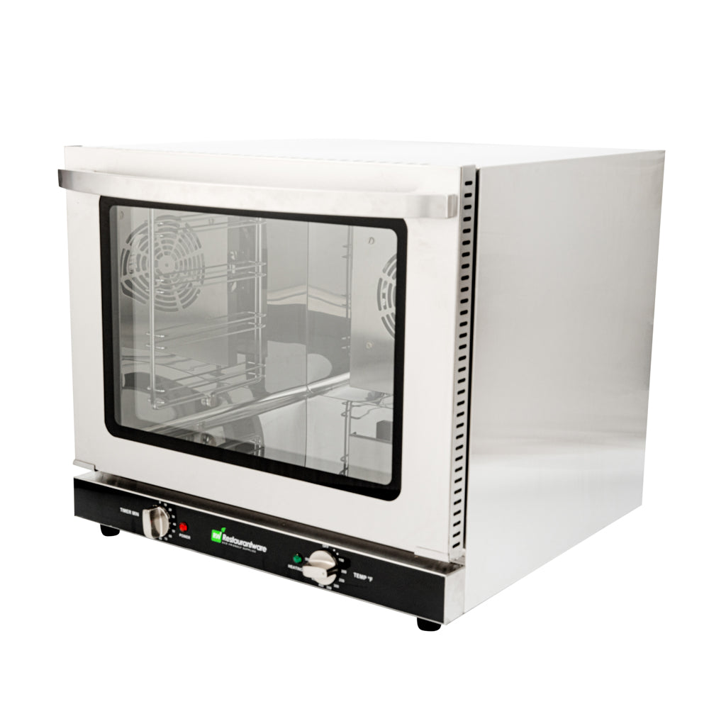 Hi Tek Stainless Steel Half Size Countertop Convection Oven - 208/240V, 2800W - 2.3 cu ft - 1 count box