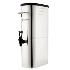 Bev Tek 3 gal Silver 13/0 Stainless Steel Iced Tea Dispenser - 11