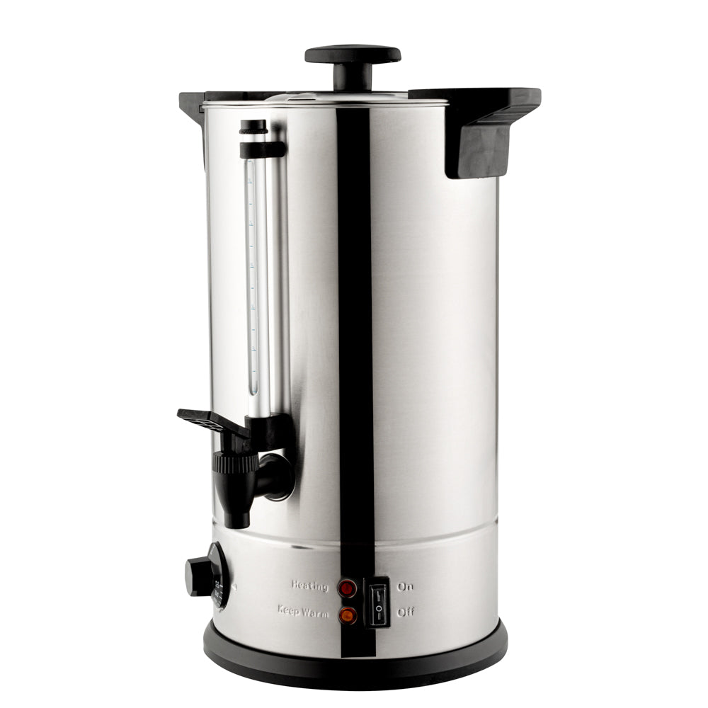 Restpresso 3 gal Silver 13/0 Stainless Steel Coffee Urn - 67 Cup - 8 3/4" x 8 3/4" x 18 3/4" - 1 count box