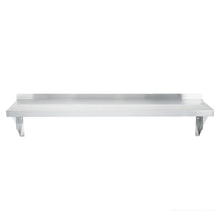 Kitchen Tek 18-Gauge 430 Stainless Steel Solid Wall Shelf - Heavy Duty - 12