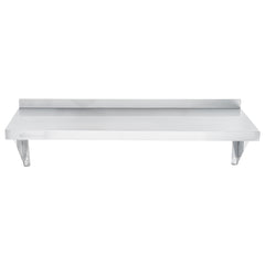 Kitchen Tek 18-Gauge 430 Stainless Steel Solid Wall Shelf - Heavy Duty - 12