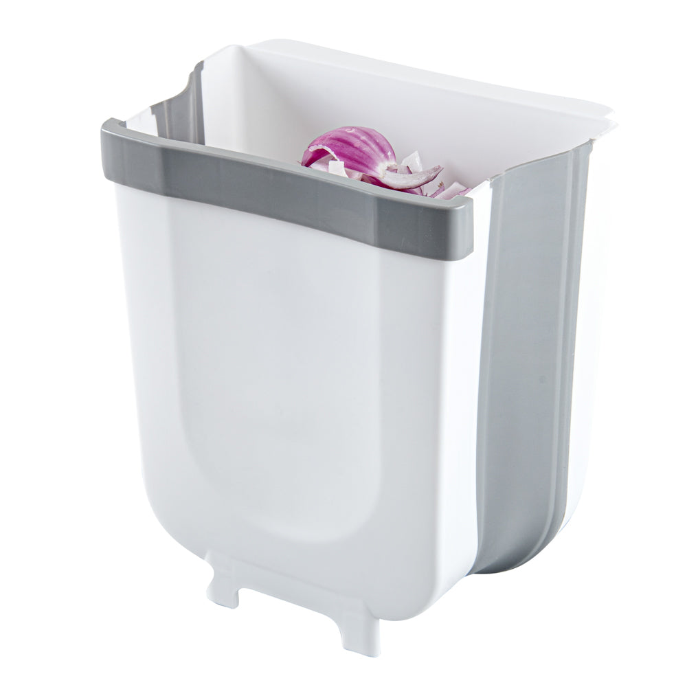 RW Base Gray Collapsible Large Trash Can - 11 1/2" x 10" x 7" - 1 count box