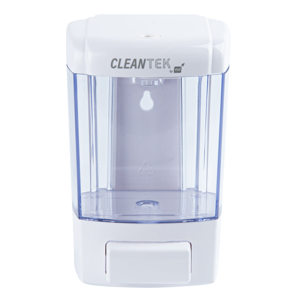 Clean Tek Professional 24 oz White Manual Soap Dispenser - for Gel or Liquid Soap - 1 count box