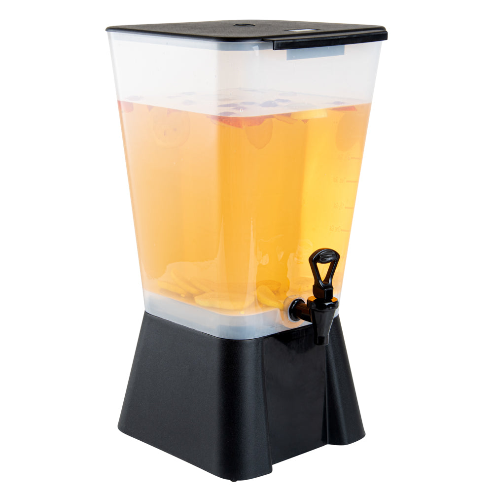 Bev Tek 5 gal Black Beverage Dispenser - 12 1/2" x 11" x 22" - 1 count box