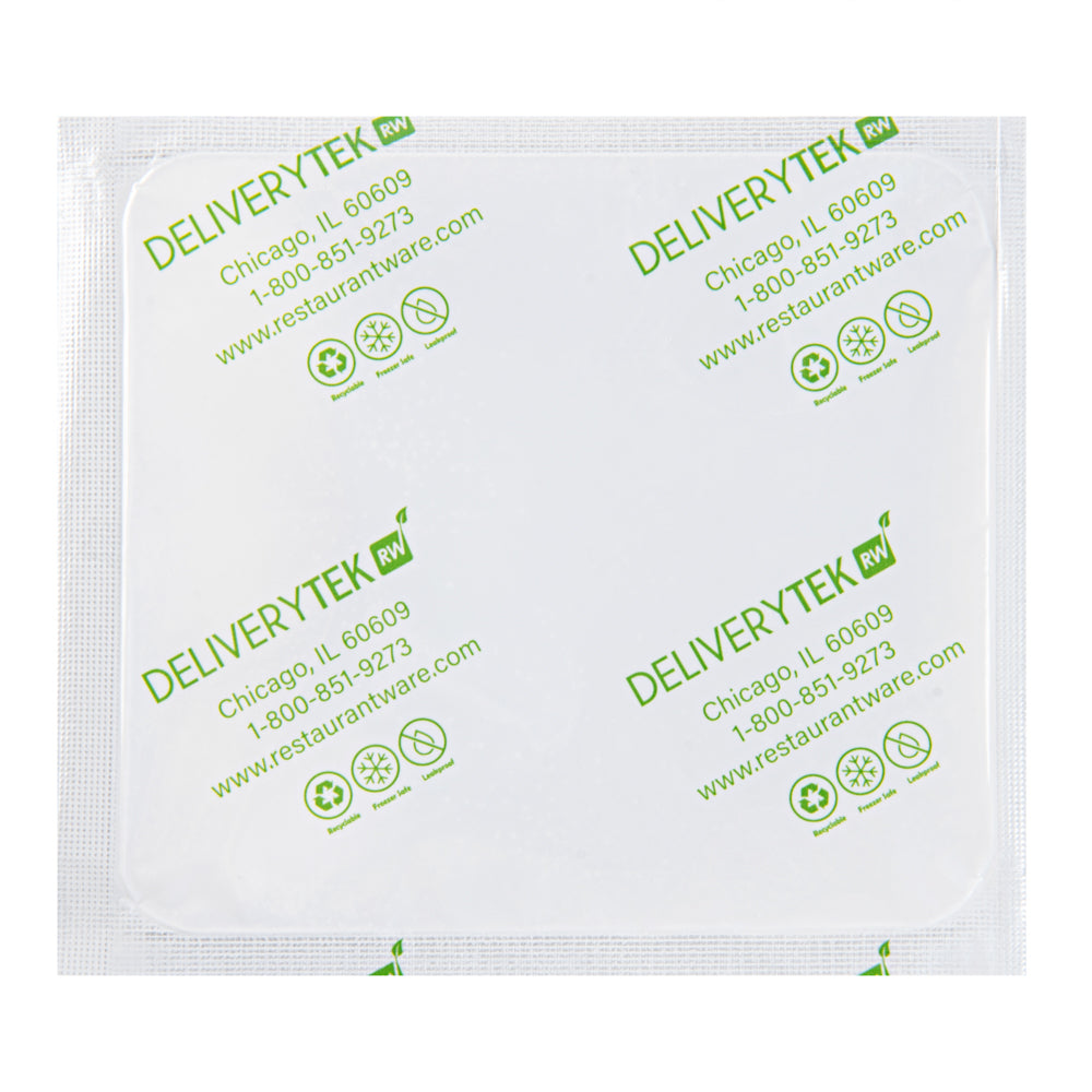 Delivery Tek Plastic Shipping Ice Pack - 5" x 4 1/2" - 100 count box