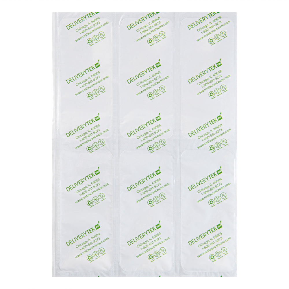 Delivery Tek Plastic Shipping Ice Pack - 3 x 2 Cells - 11 1/2" x 7 3/4" - 100 count box