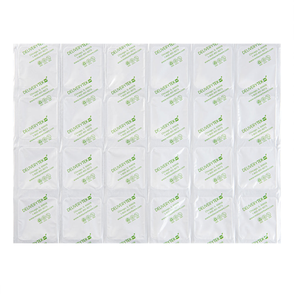 Delivery Tek Plastic Shipping Ice Pack - 4 x 6 Cells - 15 1/4" x 11 1/2" - 100 count box