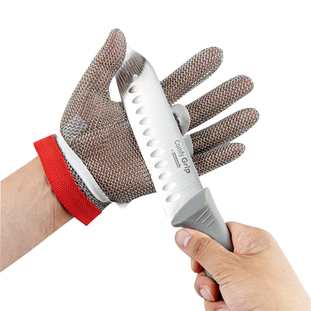 Life Protector Stainless Steel Mesh Medium Cut-Resistant Glove - Level 9, Food Safe - 9 3/4" x 4 3/4" - 1 count box