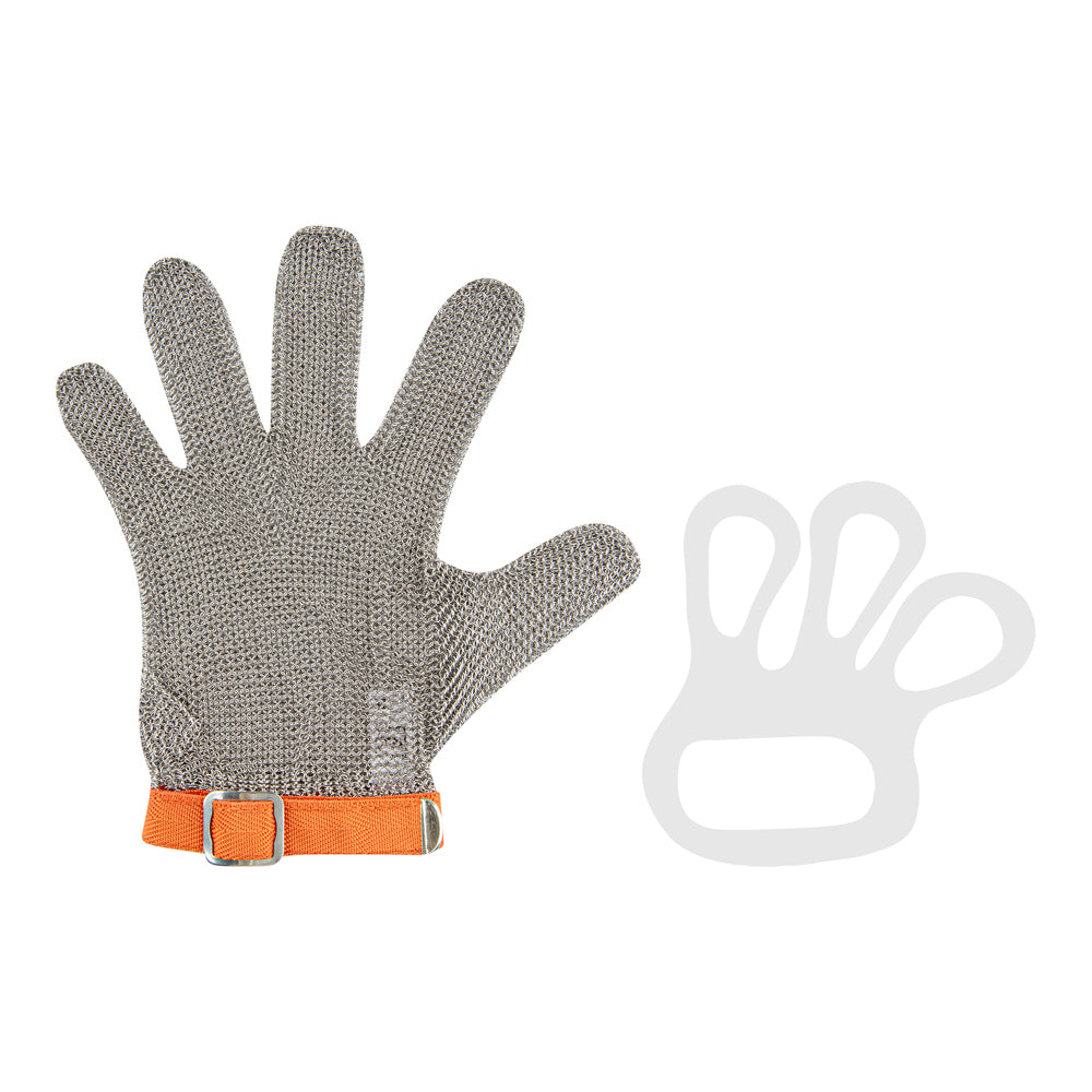 Life Protector Stainless Steel Mesh Extra Large Cut-Resistant Glove - Level 9, Food Safe - 10 1/4" x 5 1/4" - 1 count box