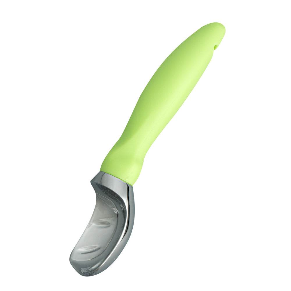 Comfy Grip Green Metal Ice Cream Scoop - 7 3/4" x 2" x 1 3/4" - 1 count box