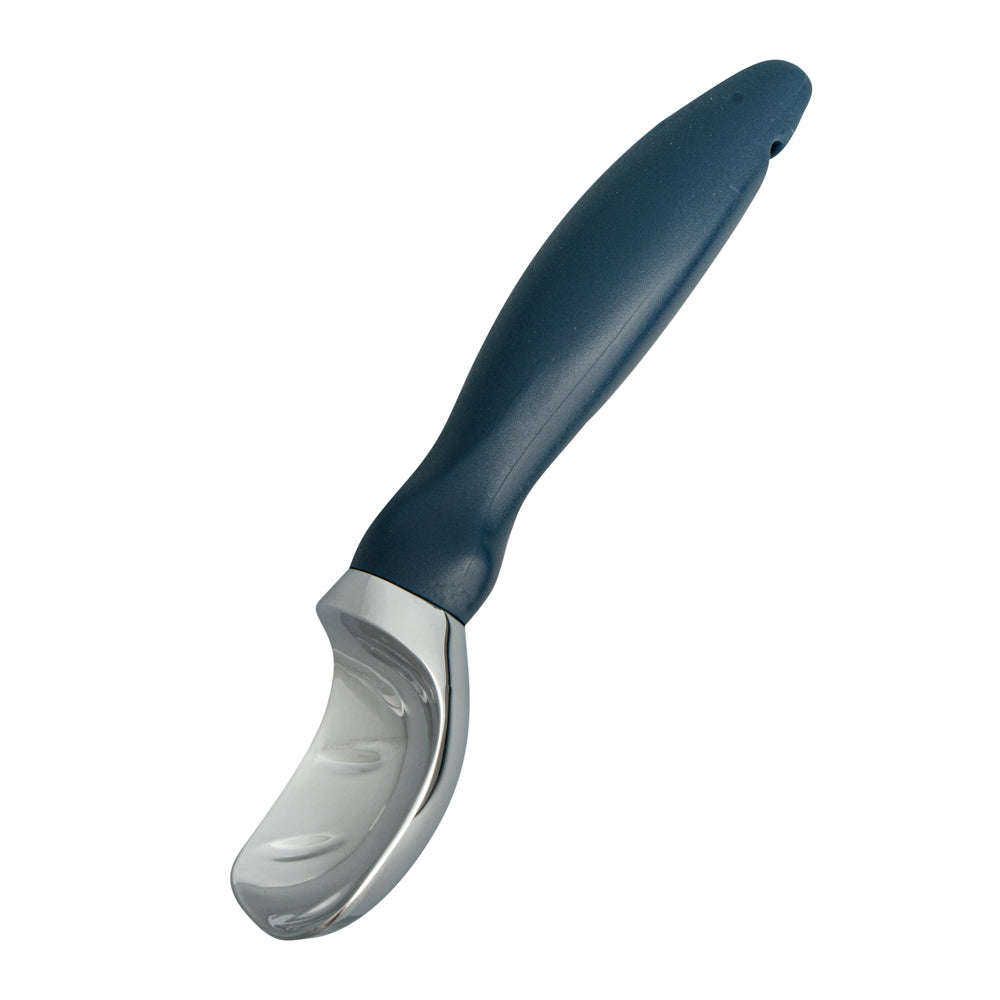 Comfy Grip Navy Blue Metal Ice Cream Scoop - 7 3/4" x 2" x 1 3/4" - 1 count box