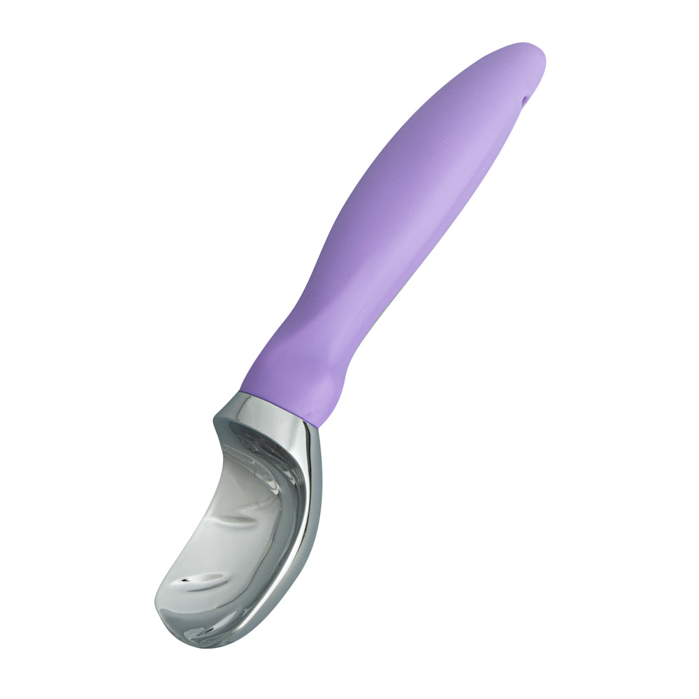 Comfy Grip Purple Metal Ice Cream Scoop - 7 3/4" x 2" x 1 3/4" - 1 count box