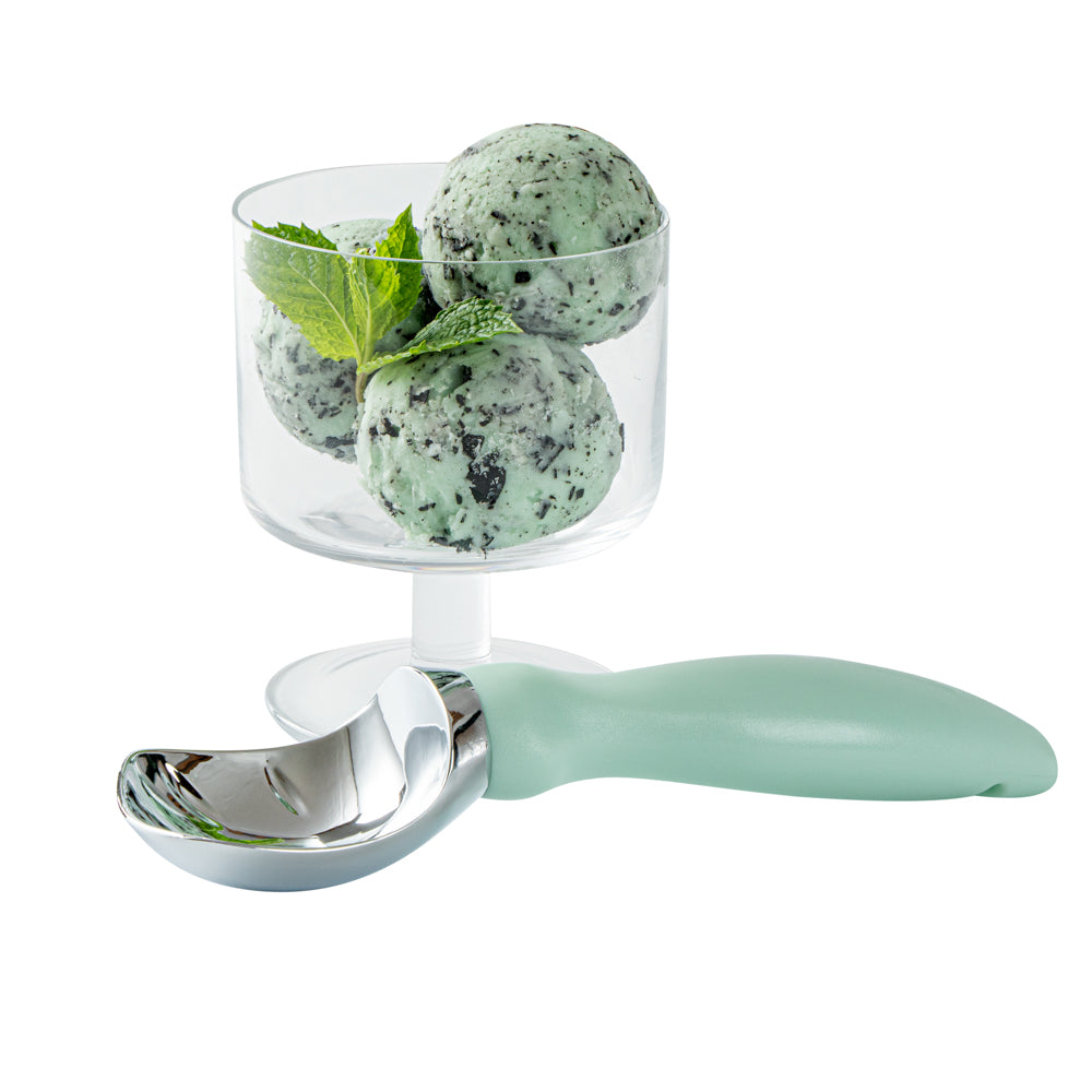 Comfy Grip Teal Metal Ice Cream Scoop - 7 3/4" x 2" x 1 3/4" - 1 count box