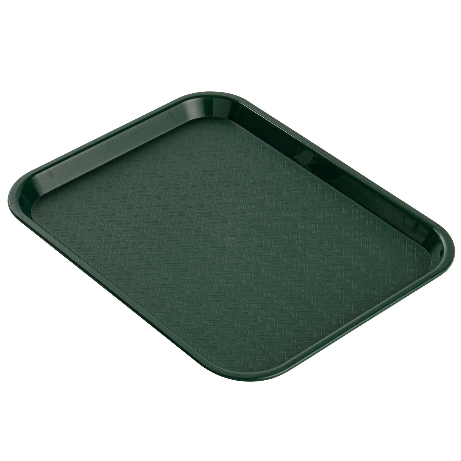 RW Base Rectangle Forest Green Plastic Fast Food Tray - 10" x 14" - 50 count box