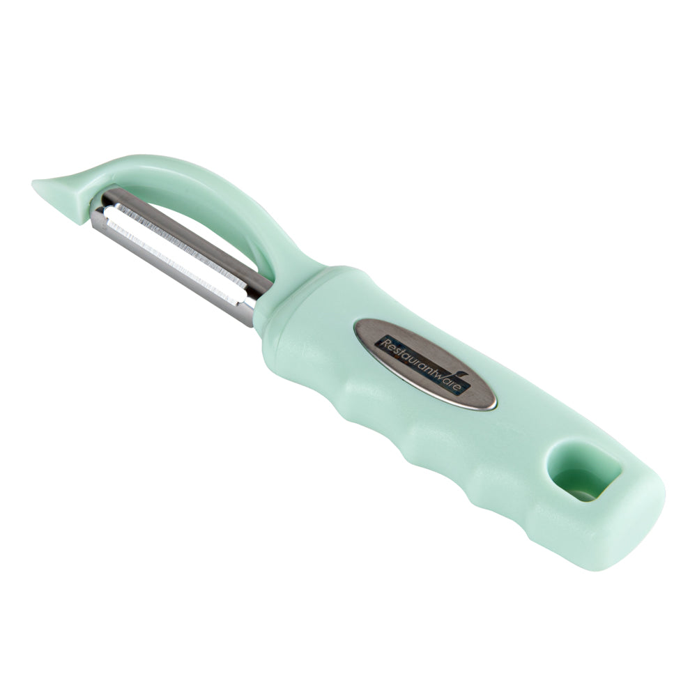 Comfy Grip Teal Stainless Steel Vegetable Peeler - 7 1/2" - 1 count box