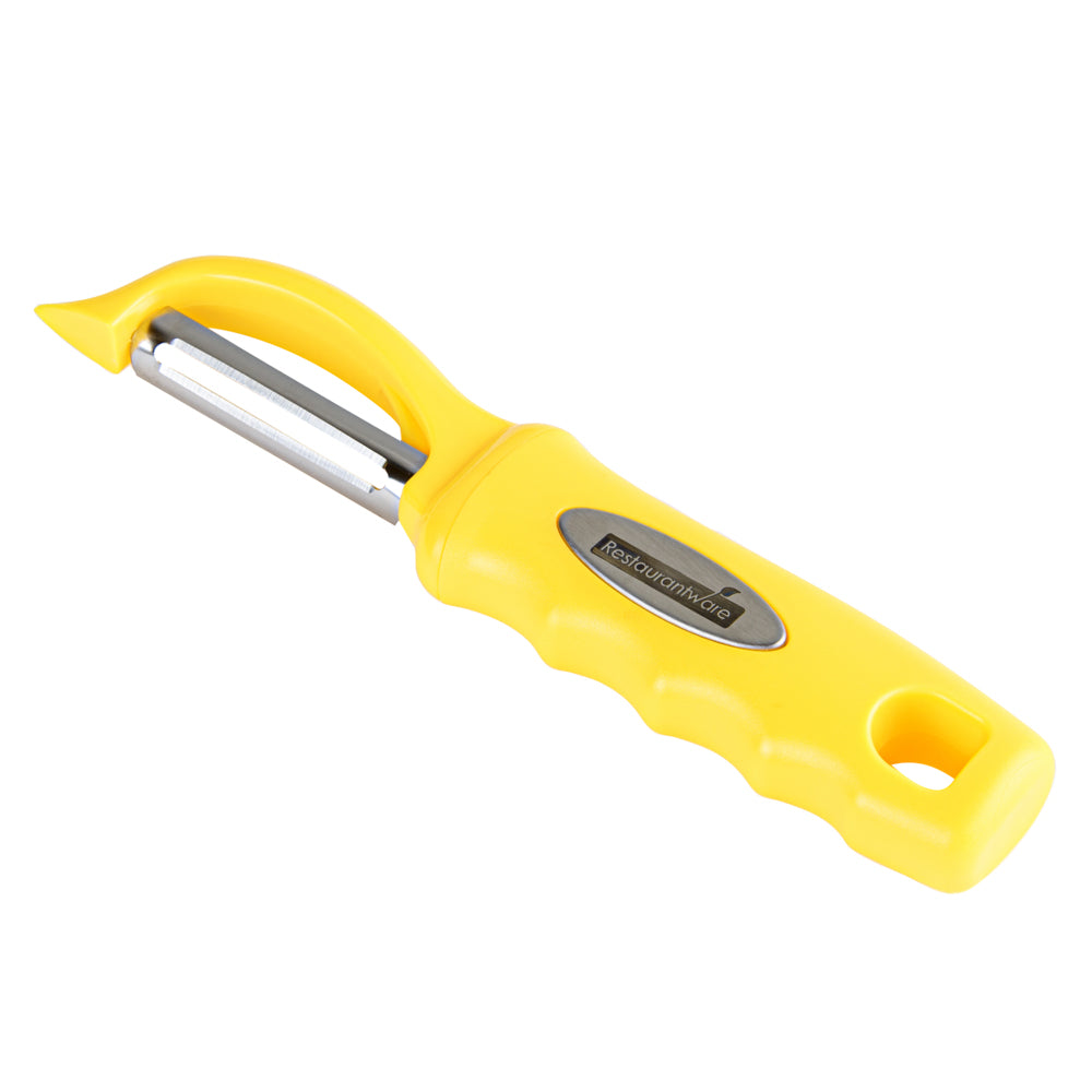 Comfy Grip Yellow Stainless Steel Vegetable Peeler - 7 1/2" - 1 count box