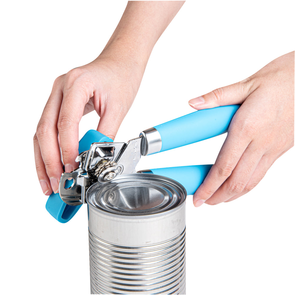 Comfy Grip Blue Stainless Steel Can Opener - 7 3/4" x 2" x 2" - 1 count box