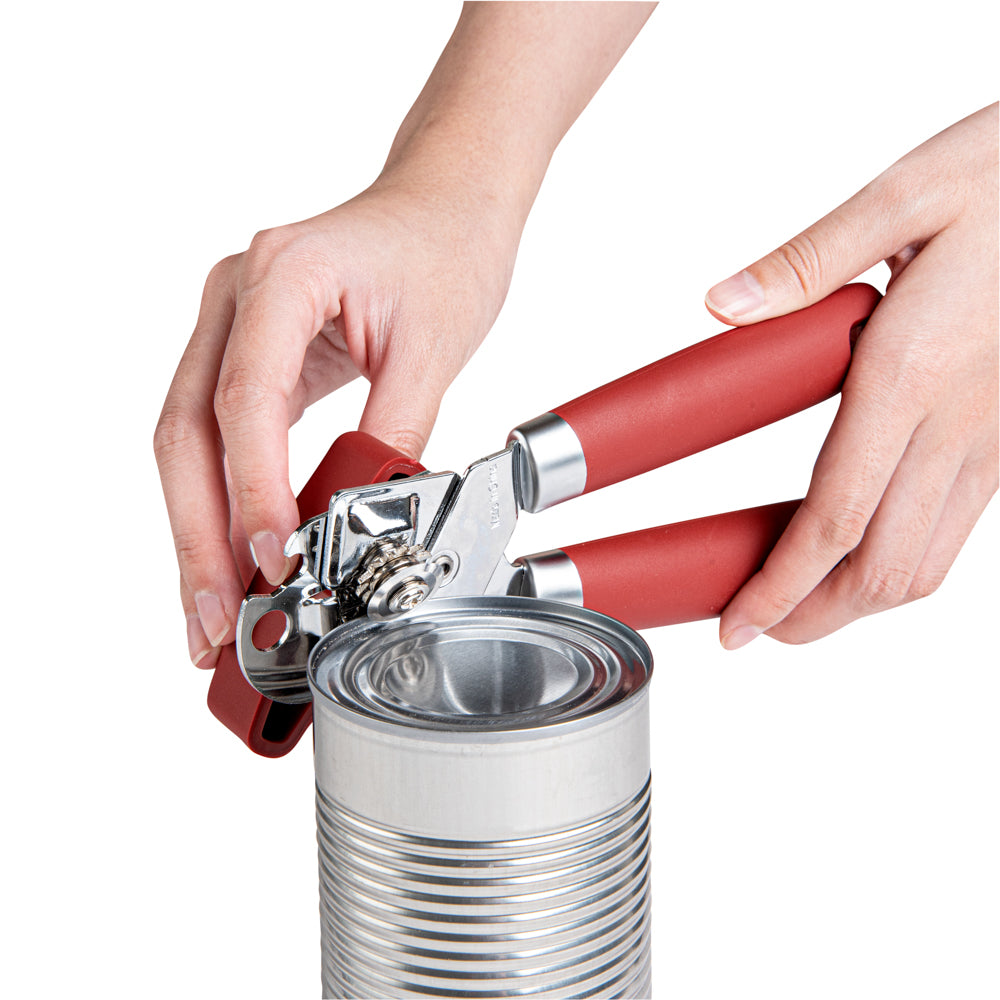 Comfy Grip Red Stainless Steel Can Opener - 7 3/4" x 2" x 2 1/4" - 1 count box