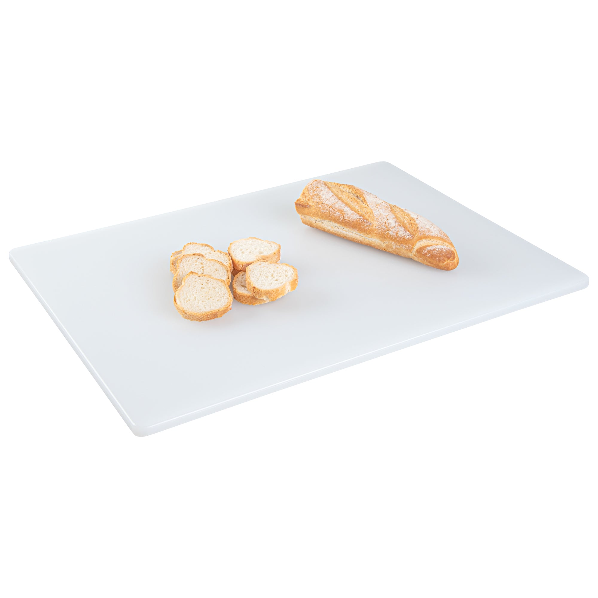 RW Base White Plastic Cutting Board - 24" x 18" x 1/2" - 10 count box