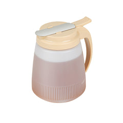 RW Base 32 oz Beige Plastic All Purpose / Syrup Dispenser - 5 1/2