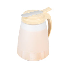 RW Base 48 oz Beige Plastic All Purpose / Syrup Dispenser - 5 3/4