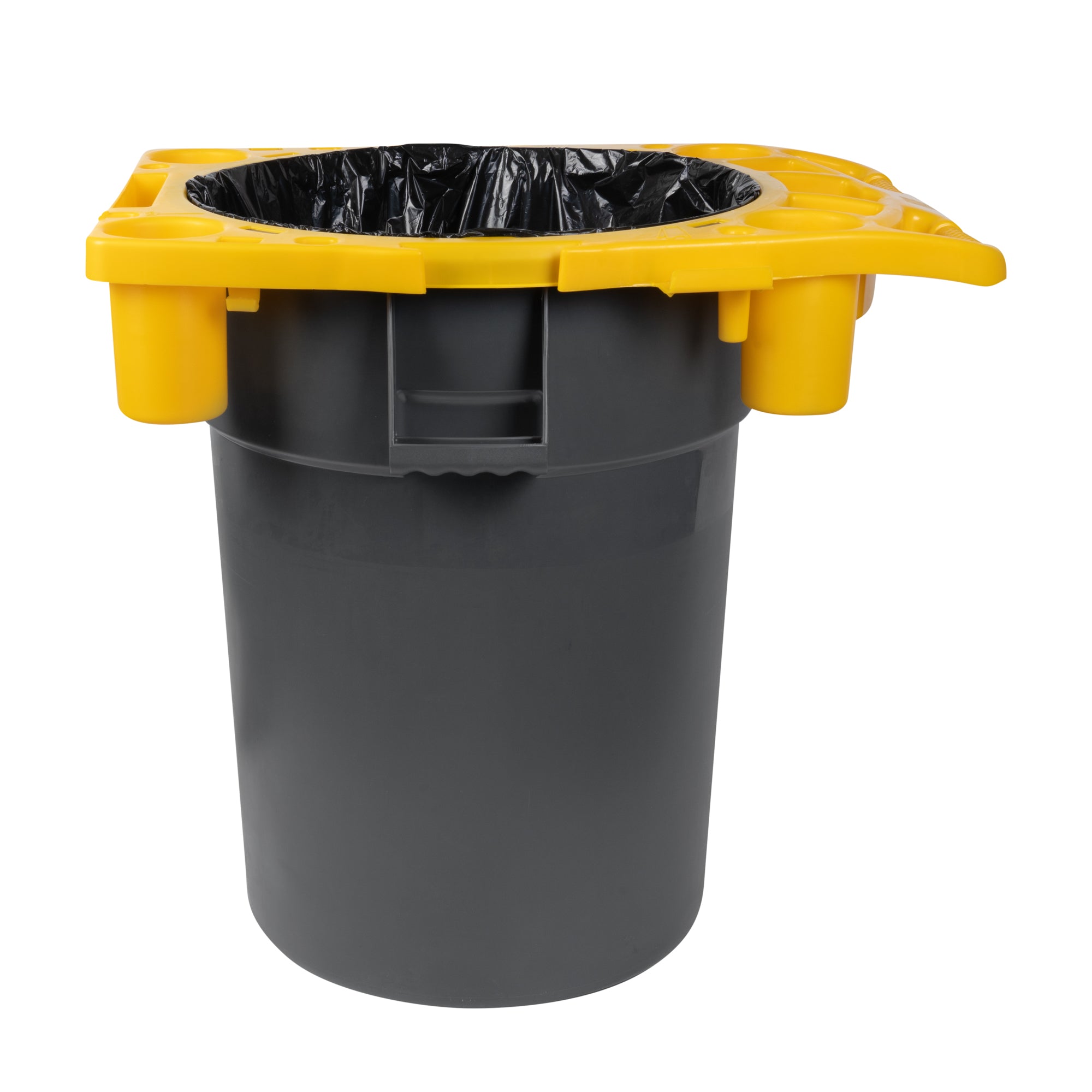 RW Clean Yellow Plastic Commercial Trash Can / Ingredient Bin Caddy - Fits 44 gal - 1 count box