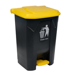 RW Clean 21 gal Dark Gray Plastic Step-On Trash Can - 19 1/2