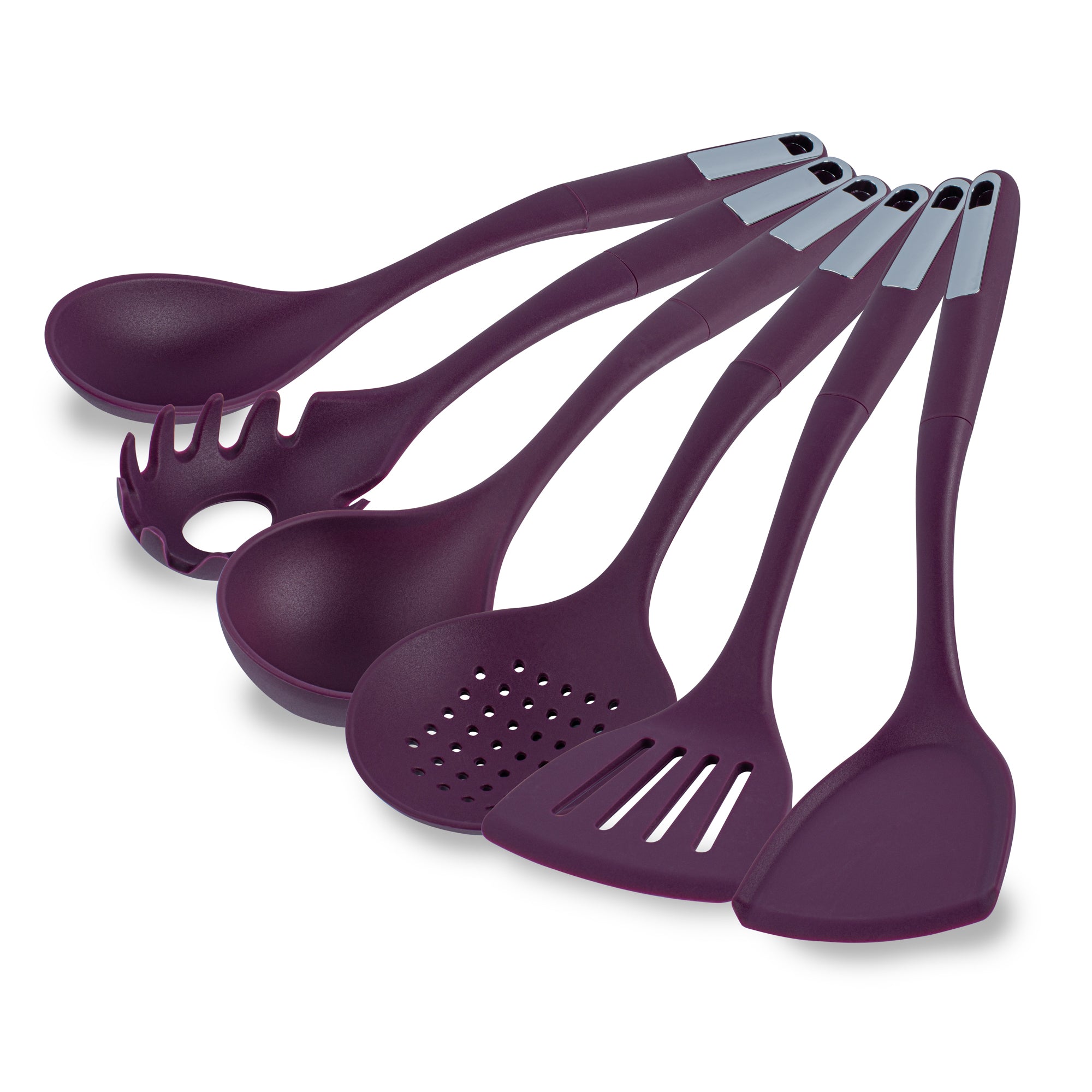 Met Lux Purple Silicone Cooking Utensil Set - 6-Piece - 10 count box