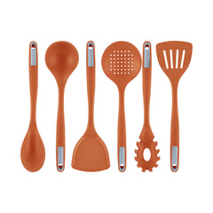 Met Lux Orange Silicone Cooking Utensil Set - 6-Piece - 1 count box