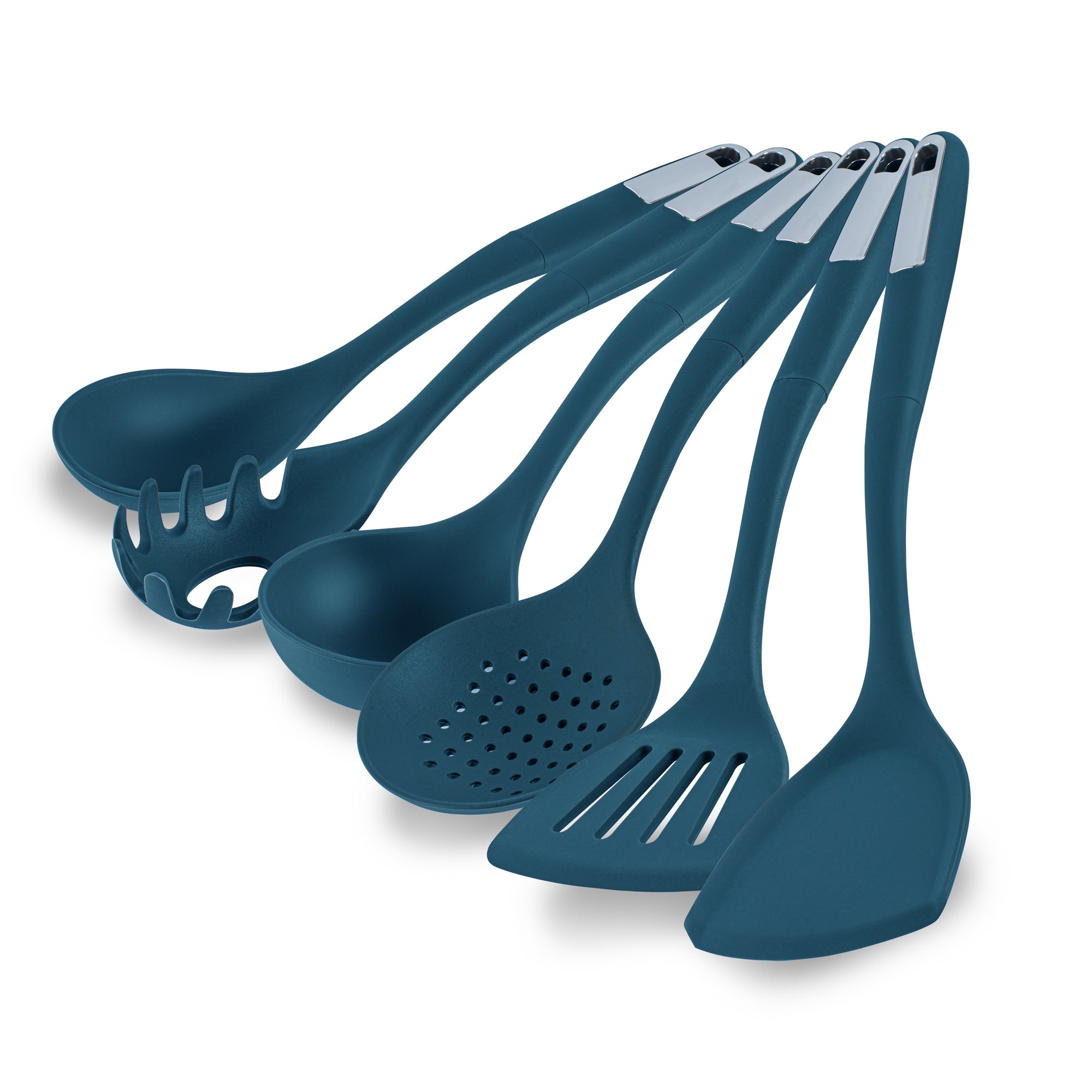 Met Lux Teal Silicone Cooking Utensil Set - 6-Piece - 10 count box