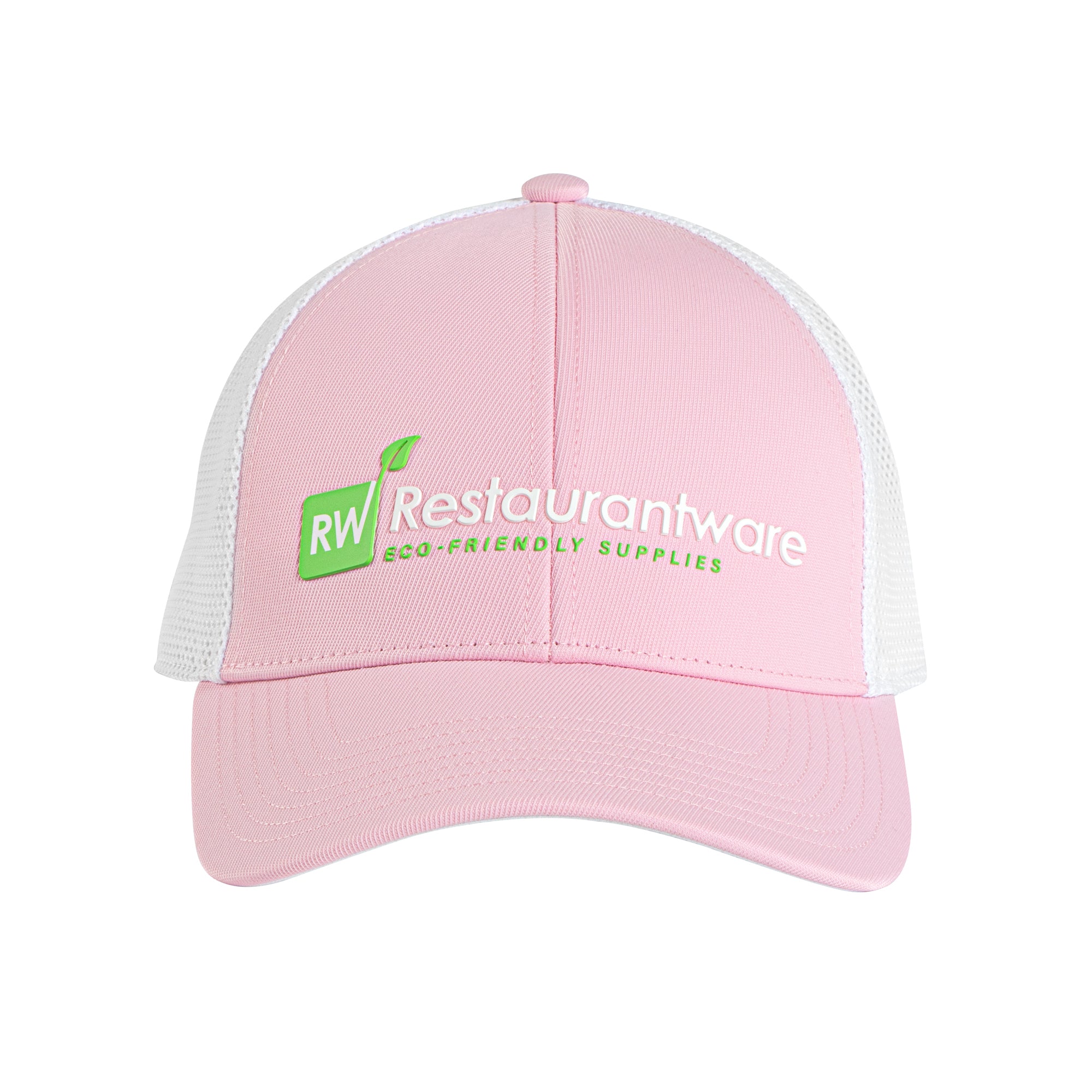 RW Threads Pink and White Trucker Snapback Hat - 1 count box