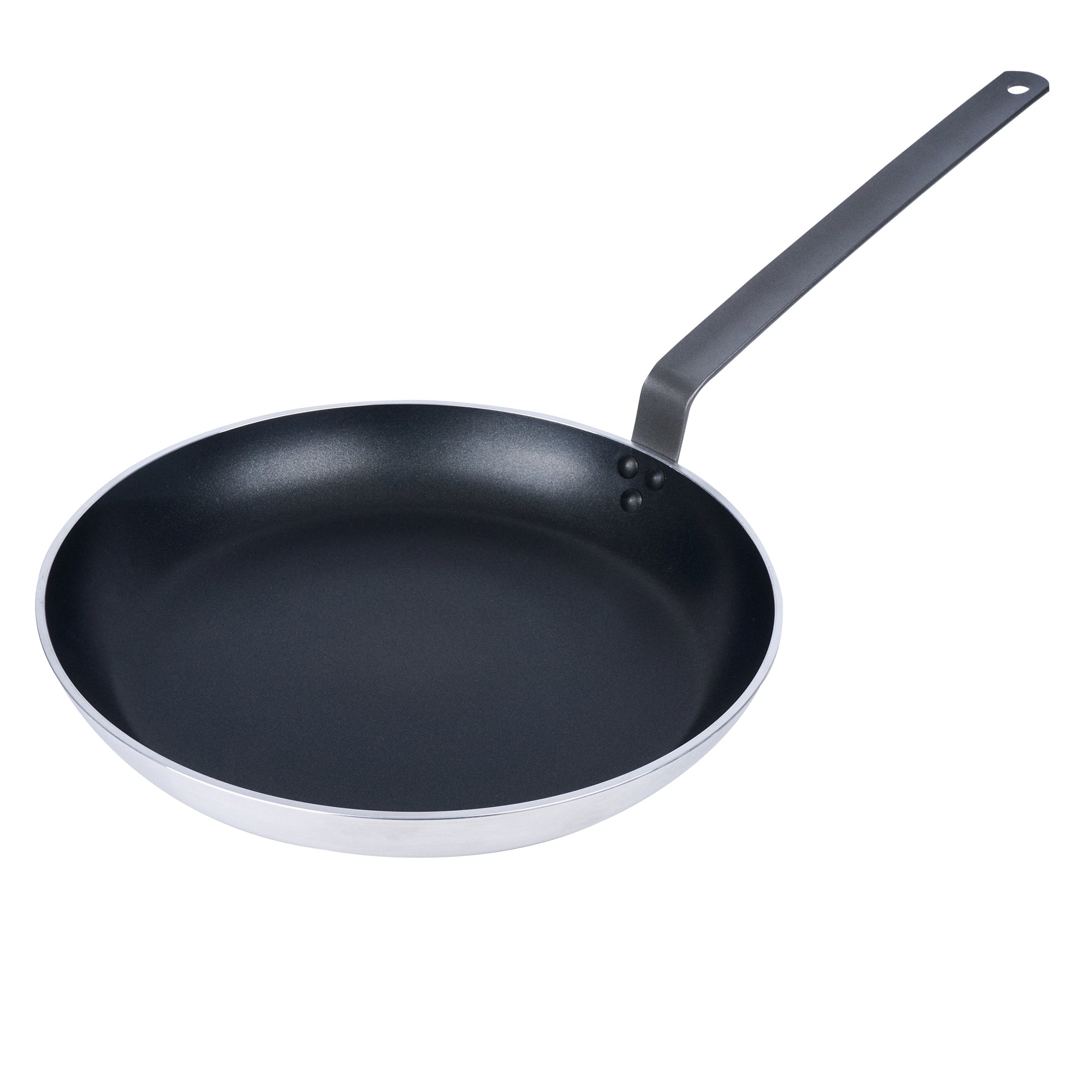 Met Lux Aluminum 14" Fry Pan - Non-Stick, Induction Ready, Heavy Duty - 6 count box