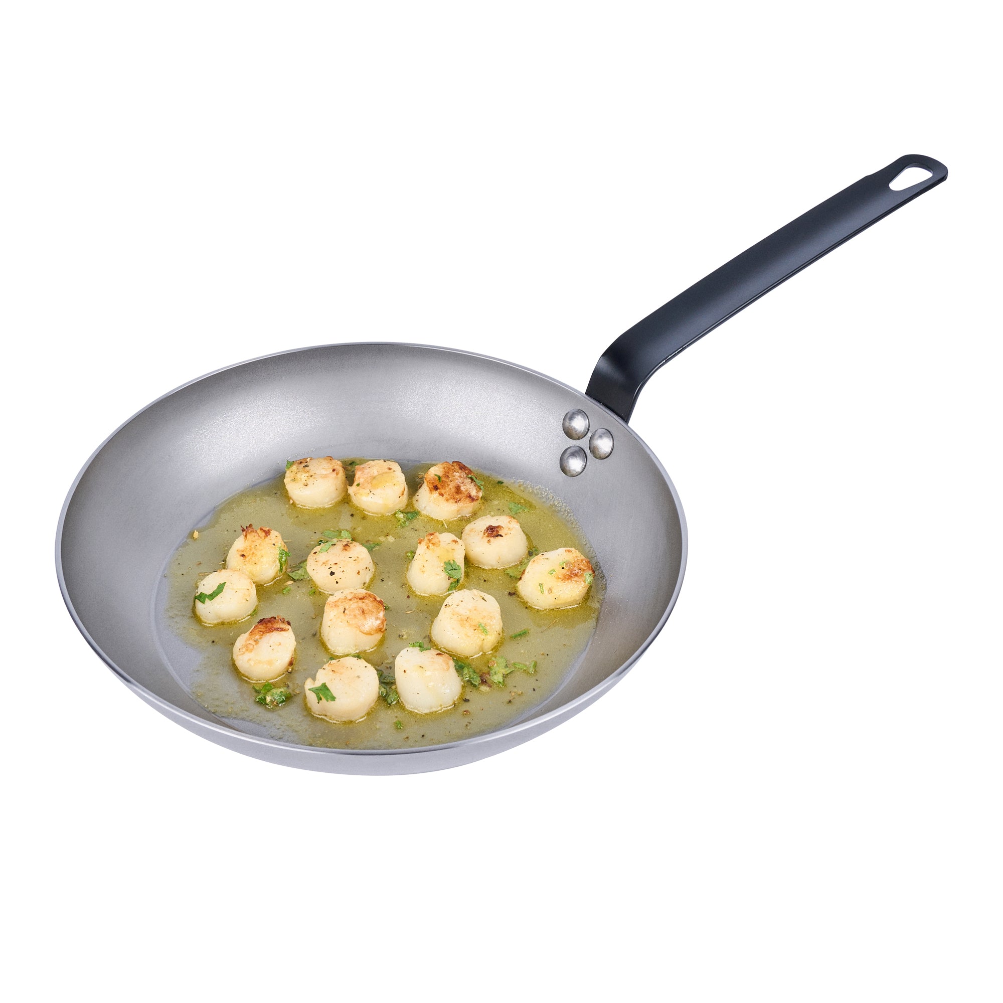 Met Lux Carbon Steel 11" Fry Pan - 6 count box