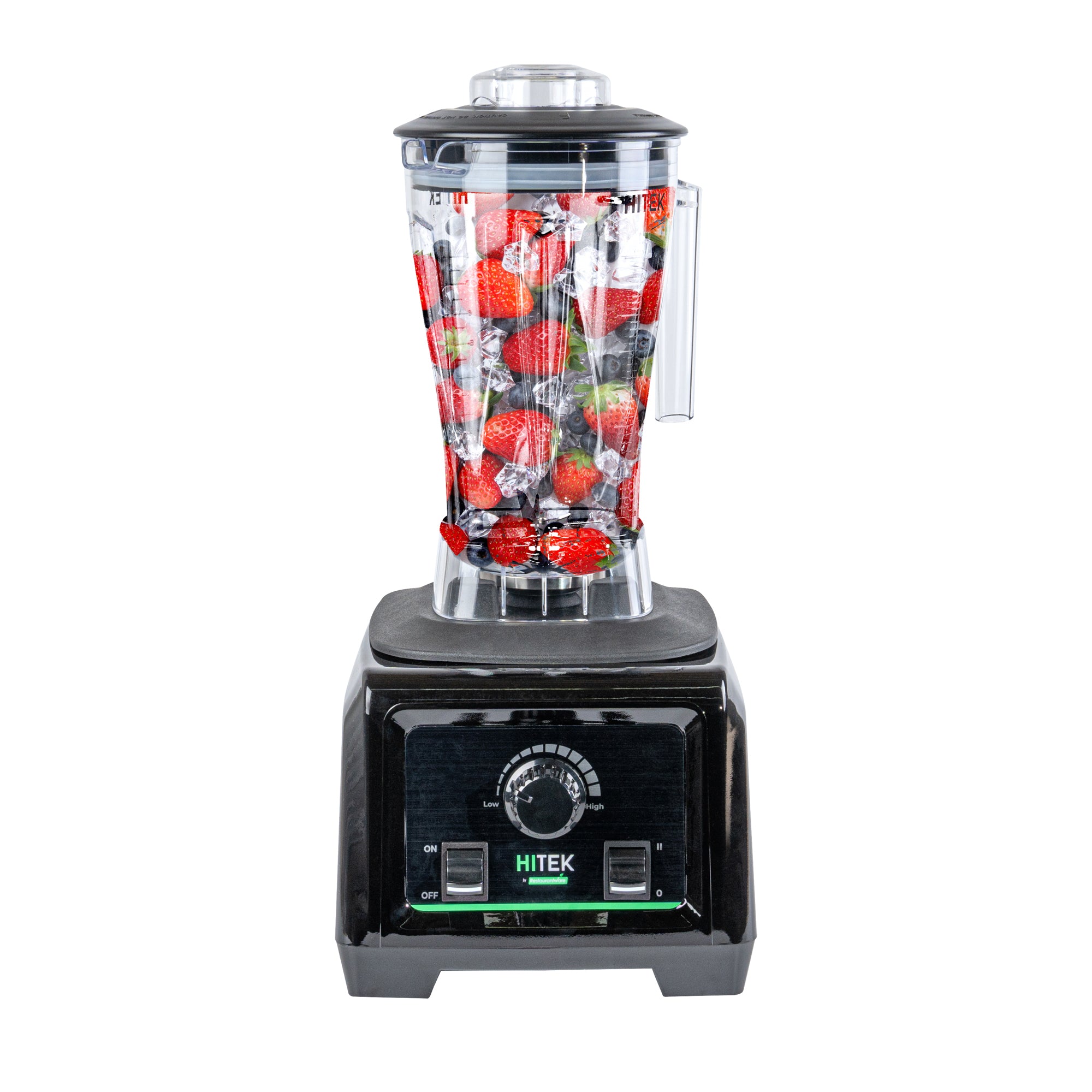 Hi Tek 3 HP Heavy Duty Commercial Blender - 64 oz Tritan Container, Variable Speed, Toggle Control - 1 count box