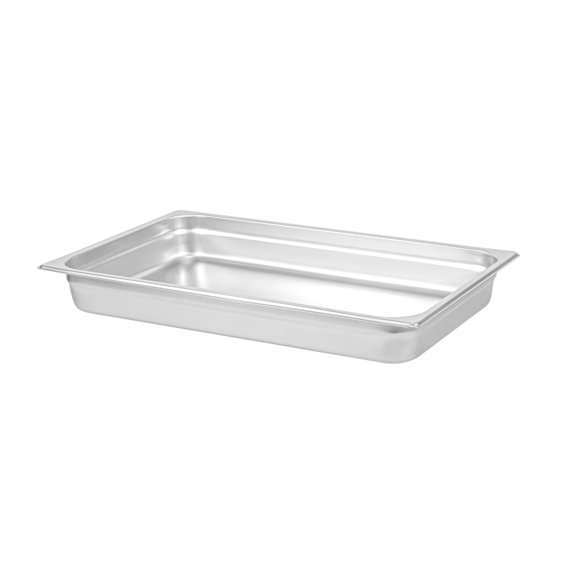 Kitchen Tek Stainless Steel Full Size Steam Table Pan - 2 1/2 Inch Deep, Anti Jam, 24 Gauge - 6 count box