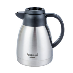 Restpresso 34 oz Insulated Coffee Carafe / Server - with Regular and Decaf Brew Thru Lids - 7 3/4