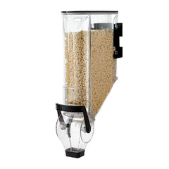 Met Lux 5 Gal Black Plastic Wall Mount Cereal Dispenser - 26 1/2