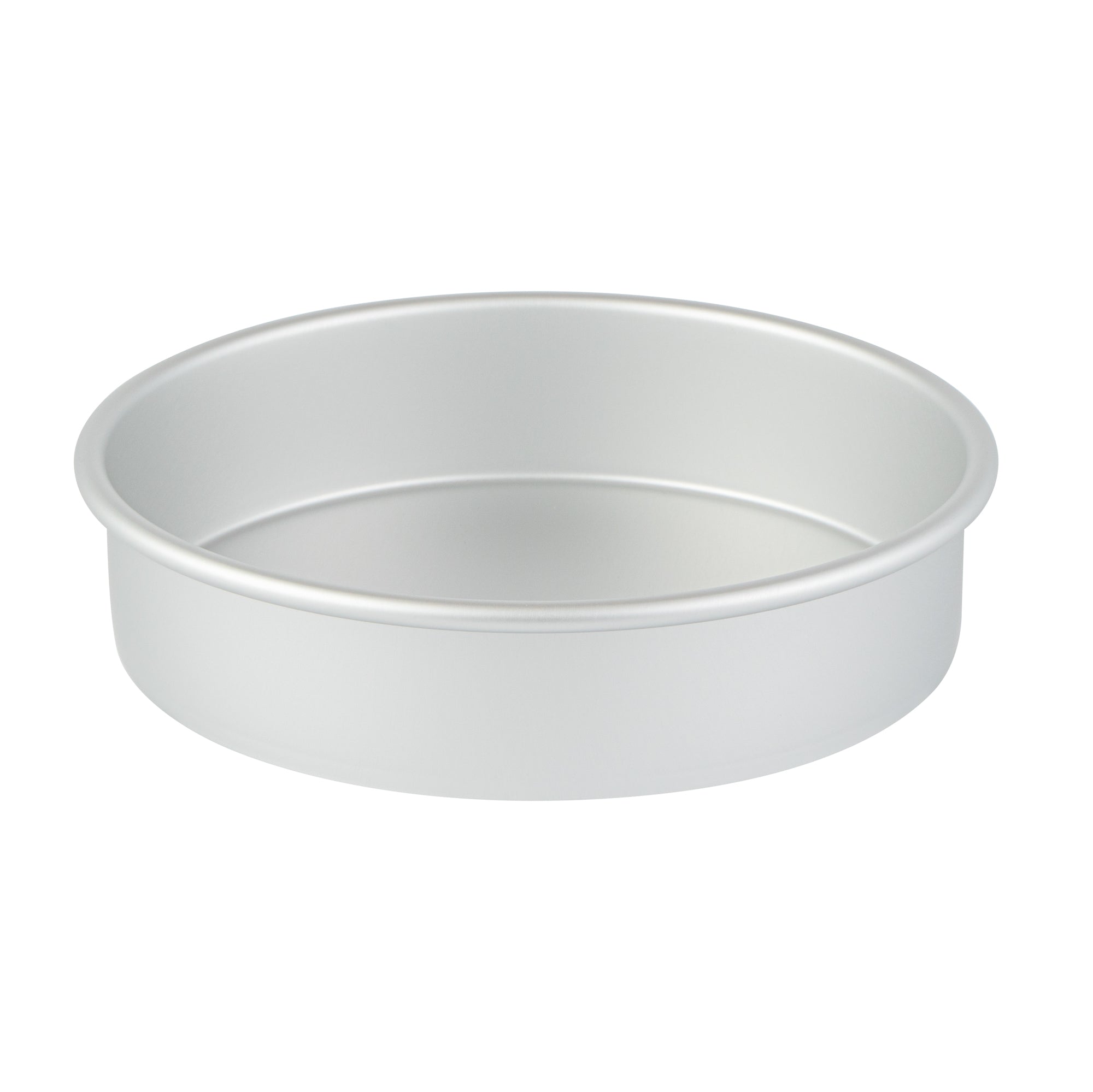 Met Lux Round Aluminum Straight-Sided Cake Pan - 8" x 8" x 2" - 12 count box