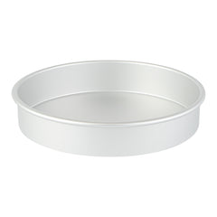 Met Lux Round Aluminum Straight-Sided Cake Pan - 10