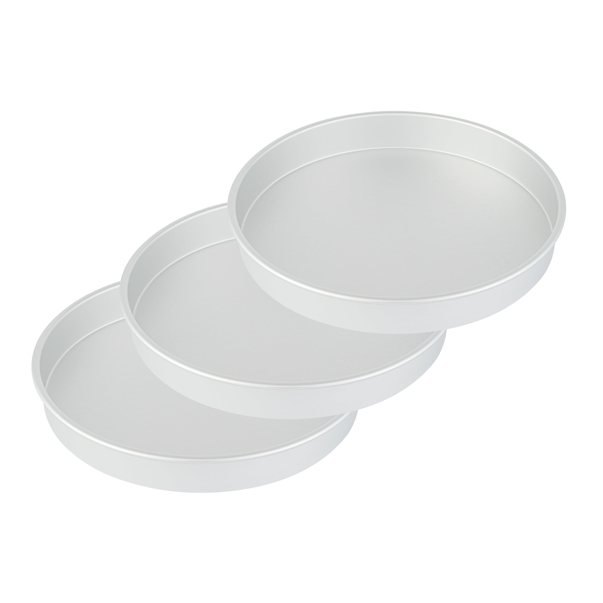 Met Lux Round Aluminum Straight-Sided Cake Pan - 14" x 14" x 2" - 12 count box