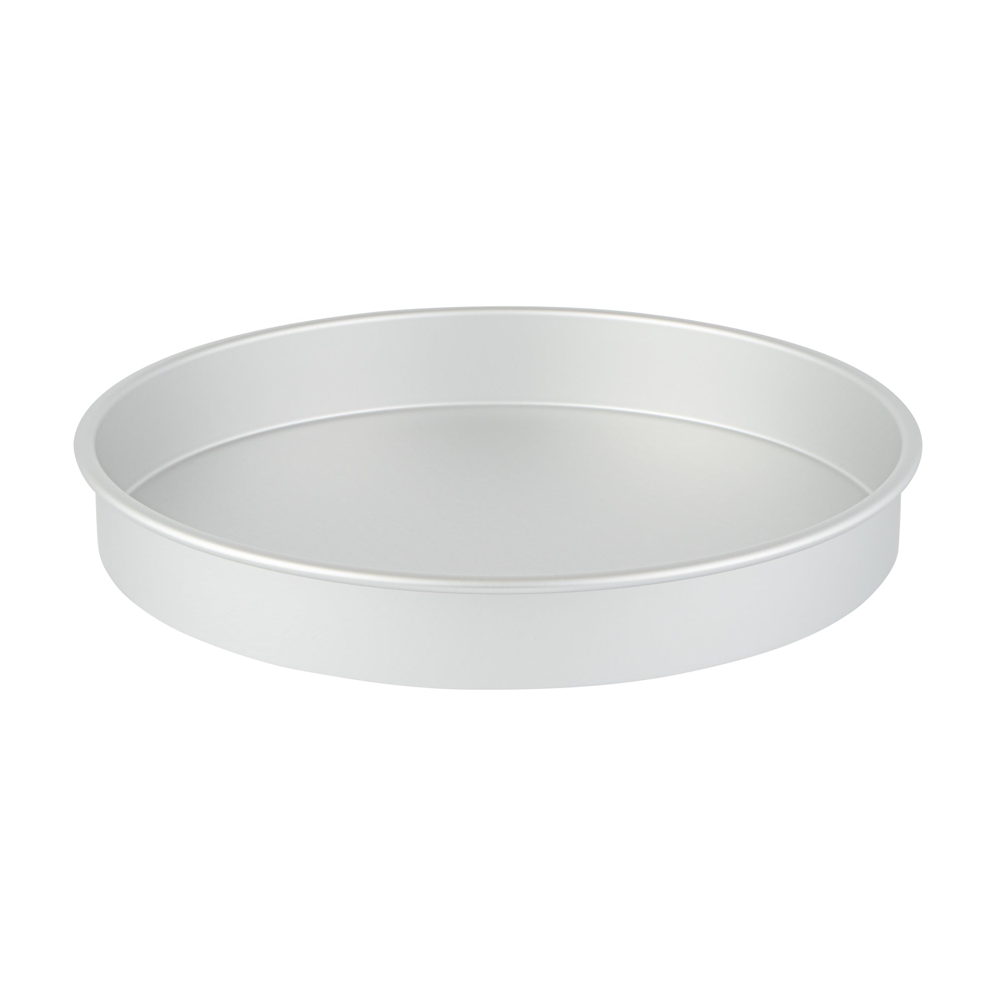 Met Lux Round Aluminum Straight-Sided Cake Pan - 14" x 14" x 2" - 12 count box