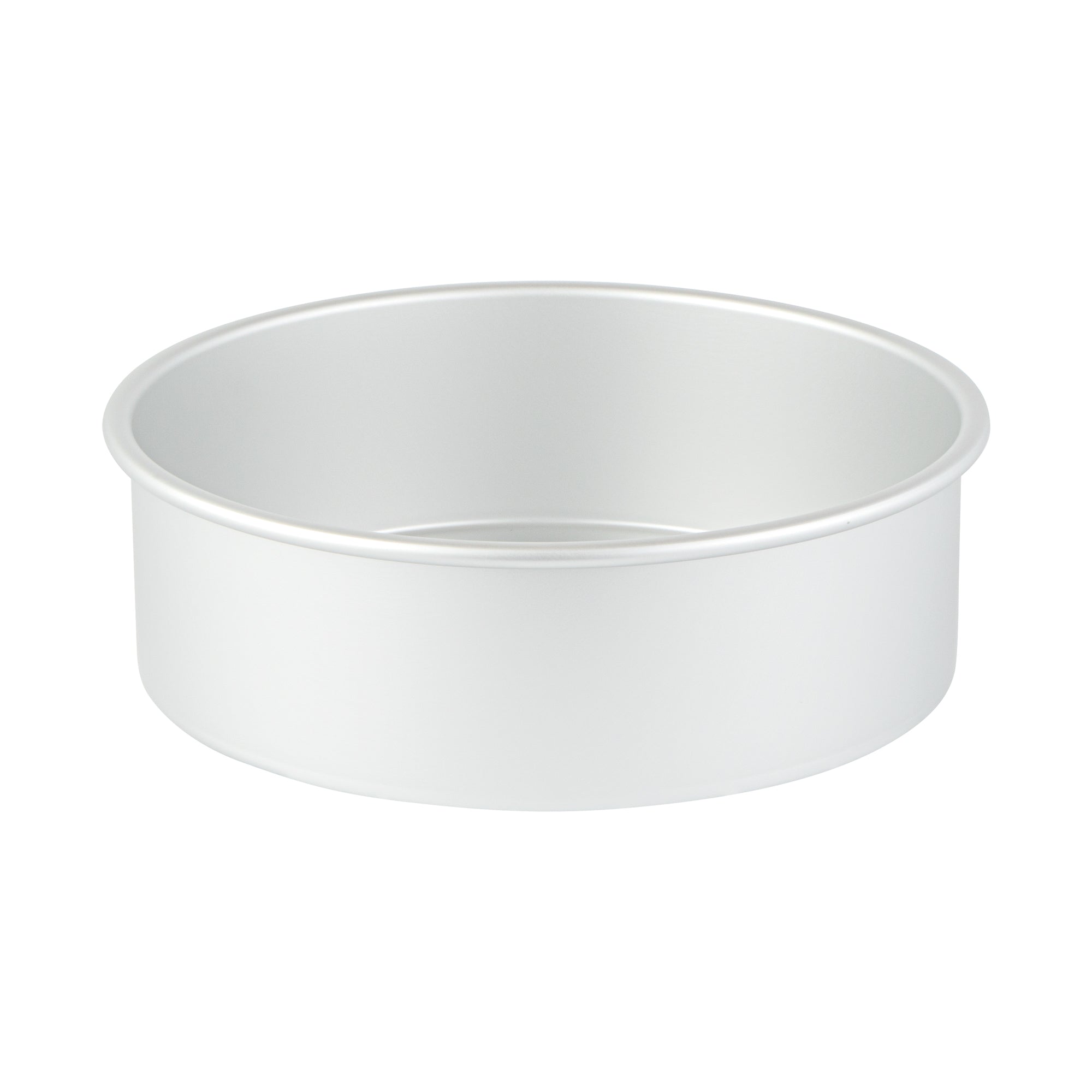 Met Lux Round Aluminum Straight-Sided Cake Pan - 9" x 9" x 3" - 12 count box