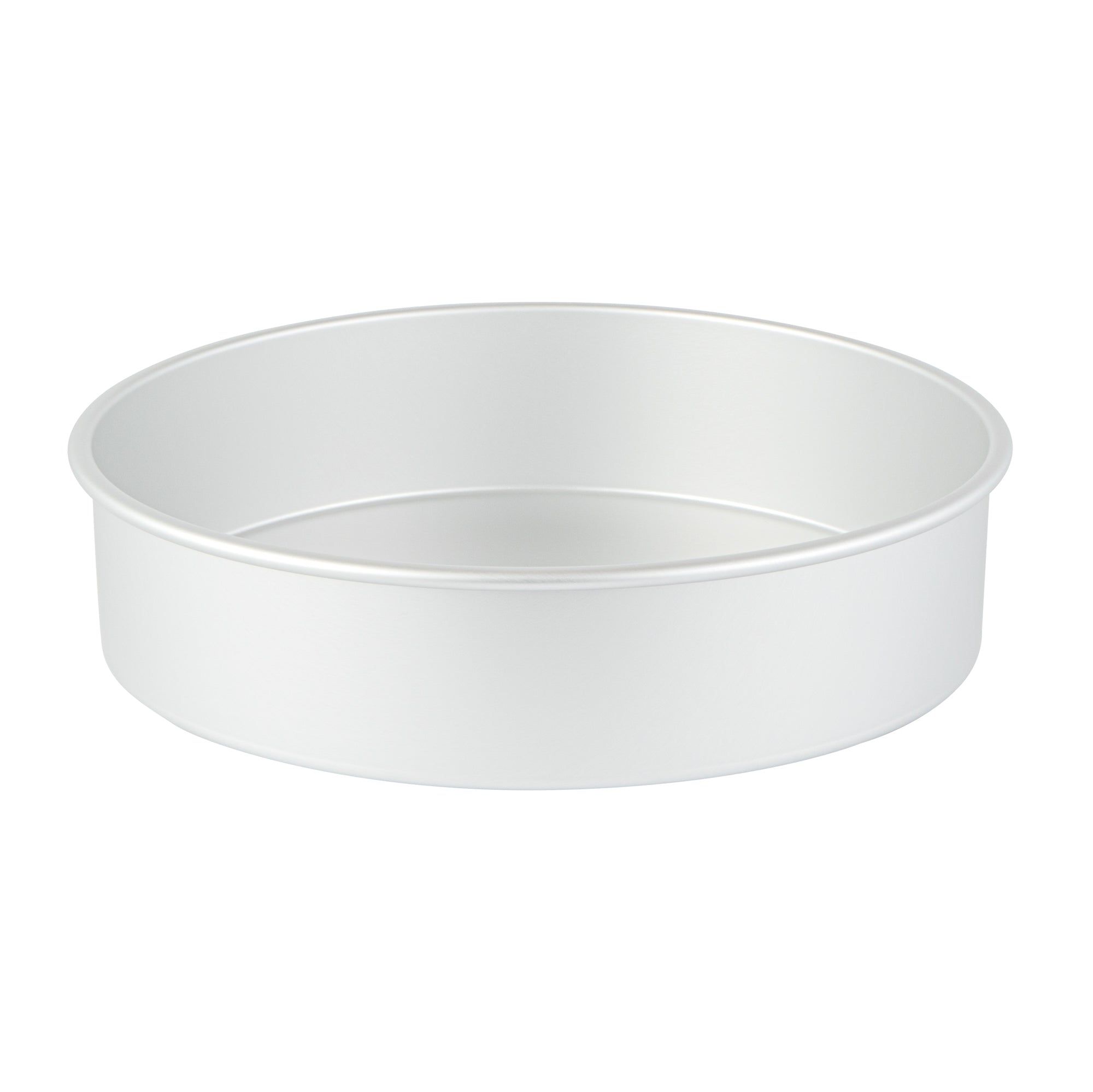 Met Lux Round Aluminum Straight-Sided Cake Pan - 12" x 12" x 3" - 12 count box