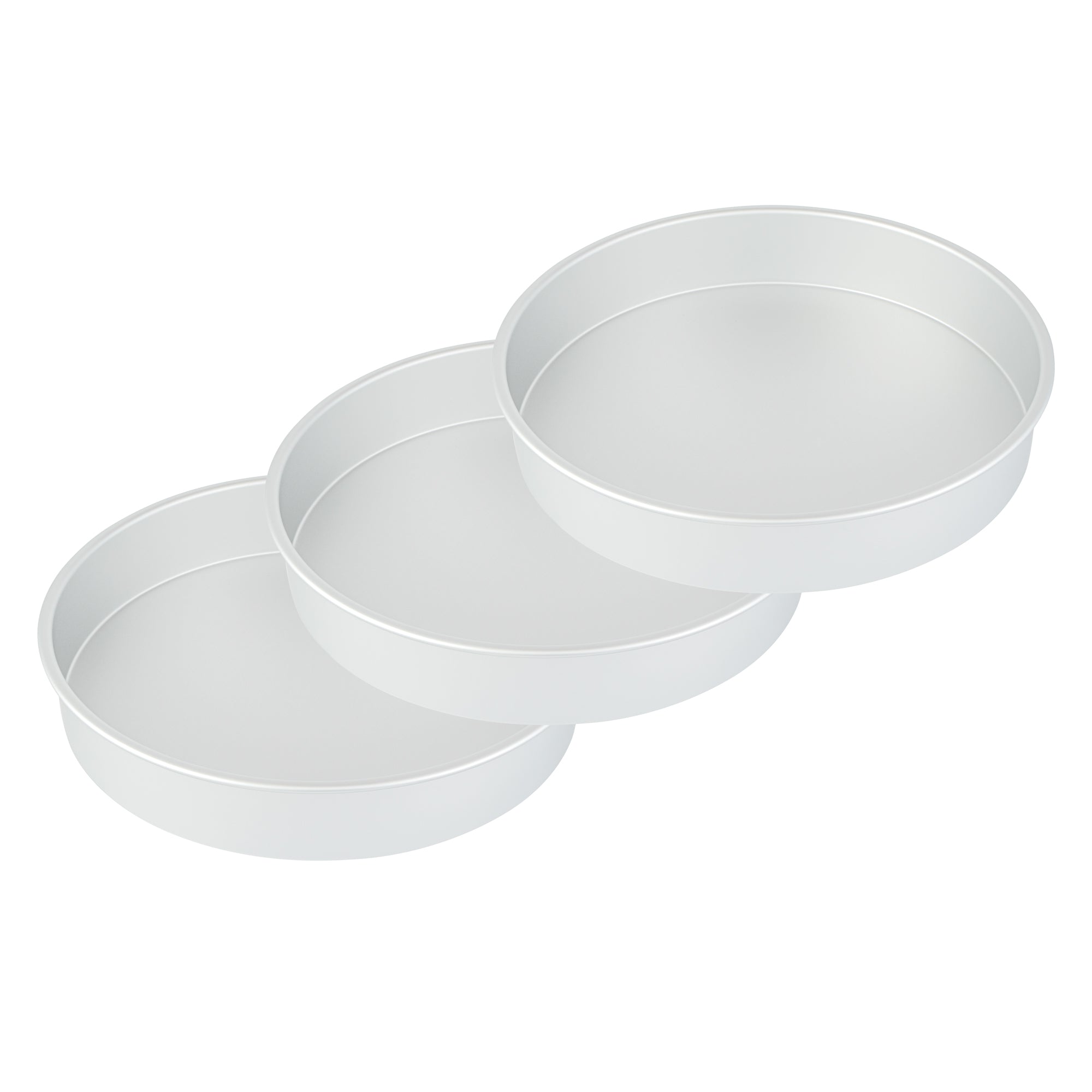 Met Lux Round Aluminum Straight-Sided Cake Pan - 16" x 16" x 3" - 12 count box