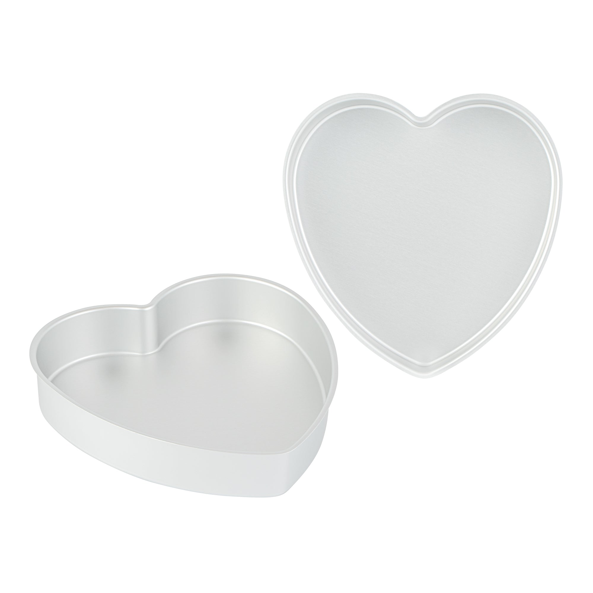 Met Lux Heart Aluminum Cake Pan - 10" x 10" x 2" - 12 count box