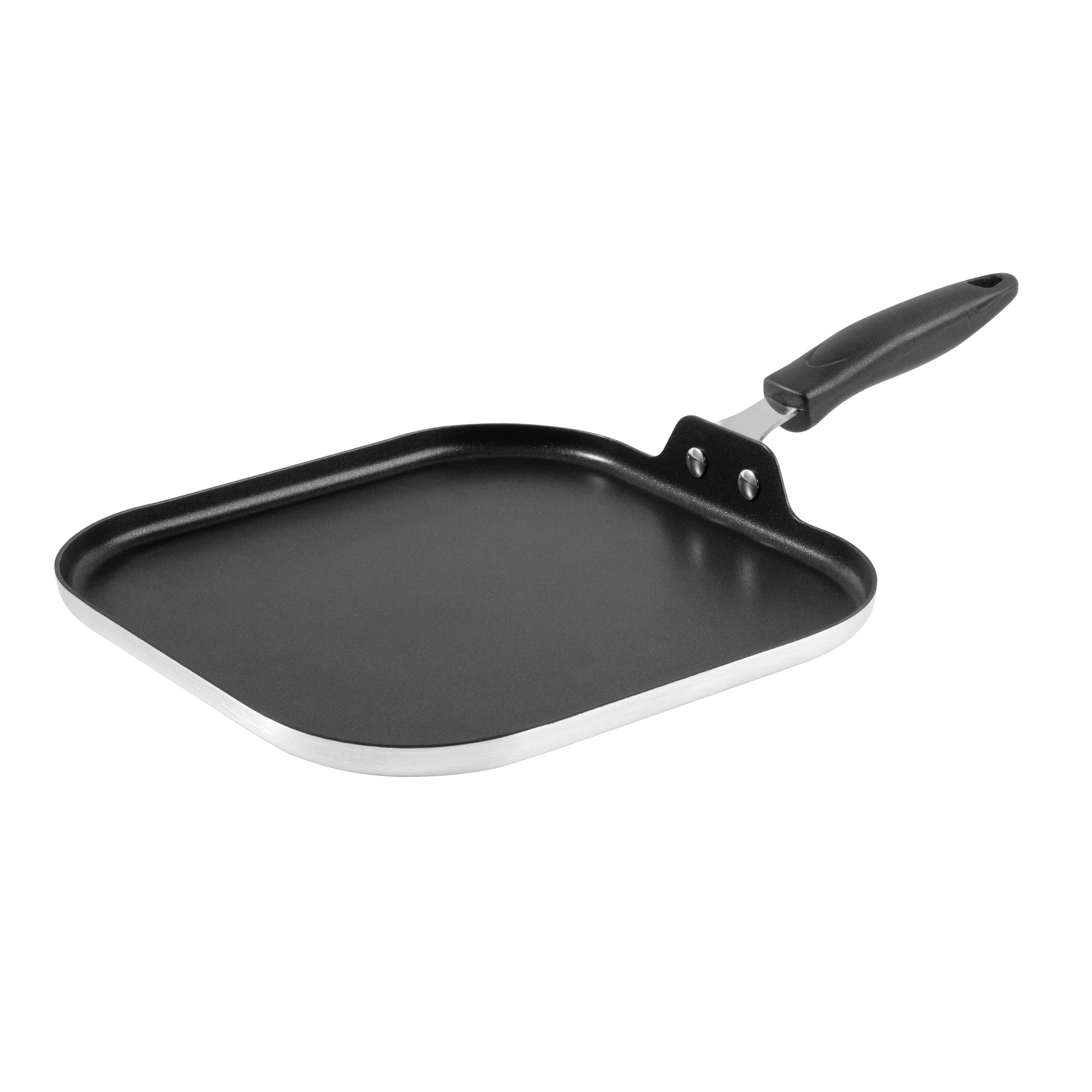 Met Lux Square Aluminum Griddle - Non-Stick, with Bakelite Handles - 11" - 10 count box