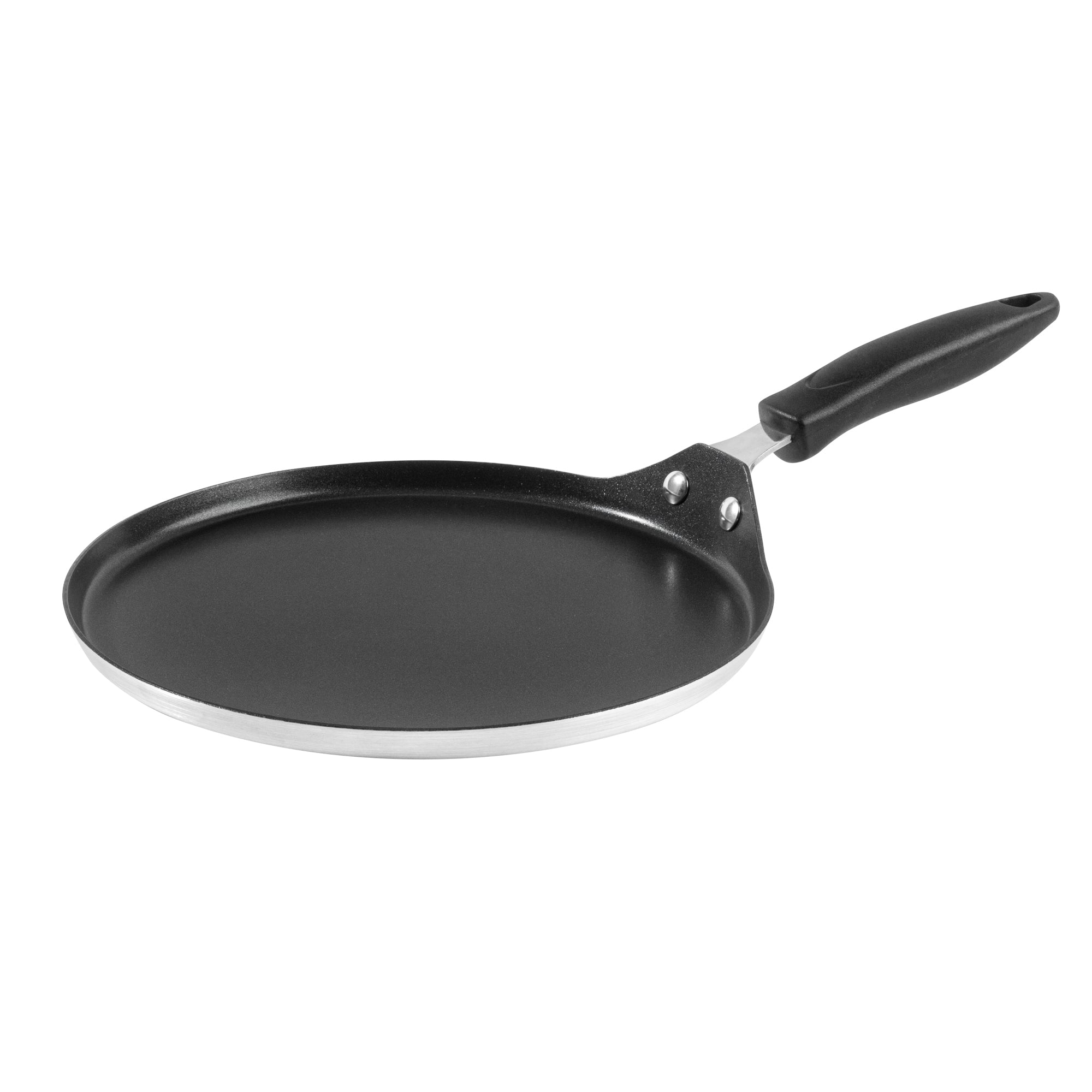 Met Lux Round Aluminum Griddle - Non-Stick, with Bakelite Handles - 10" - 10 count box